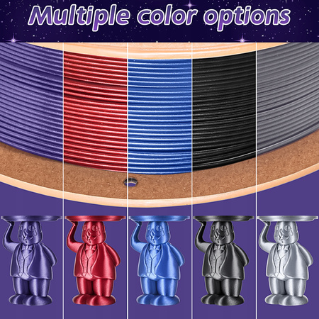 Eryone Glitter/Sparkly/Galaxy Purple PLA 1kg cardboard spool #B0104003