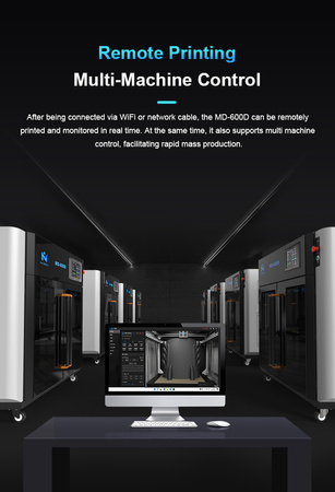 Drukarka 3D Mingda MD-600D – przemysłowa, duże pole 600x600x600 mm | 3dmove.pl