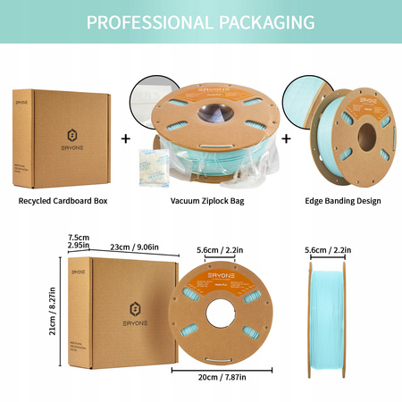 Eryone Mint Green Matte PLA 1kg cardboard spool #B0112042