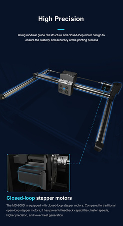 Drukarka 3D Mingda MD-600D – przemysłowa, duże pole 600x600x600 mm | 3dmove.pl