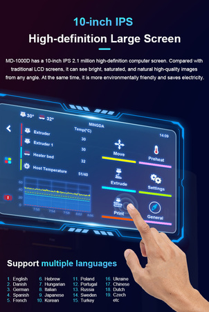 Drukarka 3D Mingda MD-1000D – przemysłowa 1000x1000x1000 mm, dual ekstruder, ultraszybka | 3dmove.pl