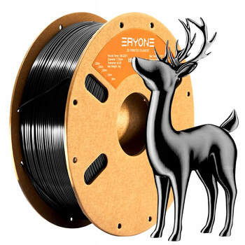 Eryone Ultra Silk PLA 1,75mm 1kg–Czarny Jedwabisty Połysk Wysoka Jakość