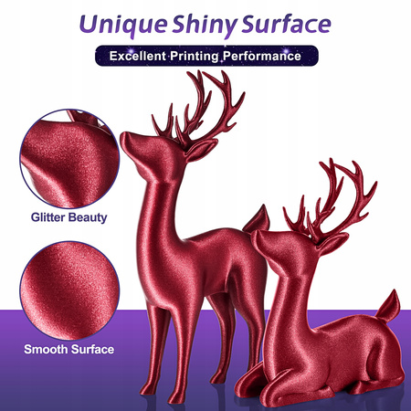 Eryone Glitter/Sparkly/Galaxy Red PLA 1kg cardboard spool #B0104005