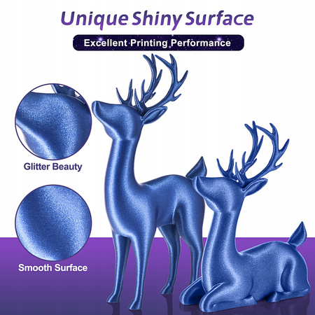 Eryone Glitter/Sparkly/Galaxy Blue PLA 1kg cardboard spool #B0104001