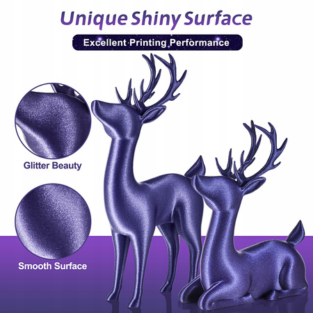 Eryone Glitter/Sparkly/Galaxy Purple PLA 1kg cardboard spool #B0104003