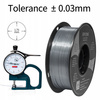 Eryone Ultra Silk PLA 1,75mm 1kg–Srebrny Jedwabisty Połysk Wysoka Jakość